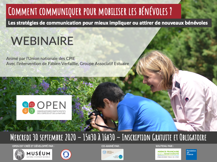 Comment communiquer pour mobiliser les bénévoles ? Les stratégies de communication pour mieux impliquer ou attirer de nouveaux bénévoles. Webinaire, 30 septembre 2020