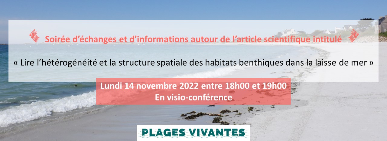 Photo de Soirée d'information et d'échanges article scientifique Plages Vivantes - ALAMER